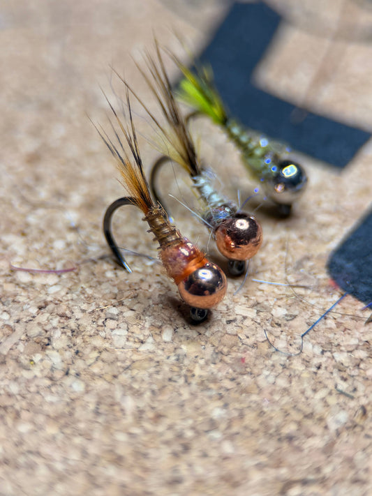 Biot Mayfly Nymph 6 Pack — brown, callibaetis and olive — photo 1