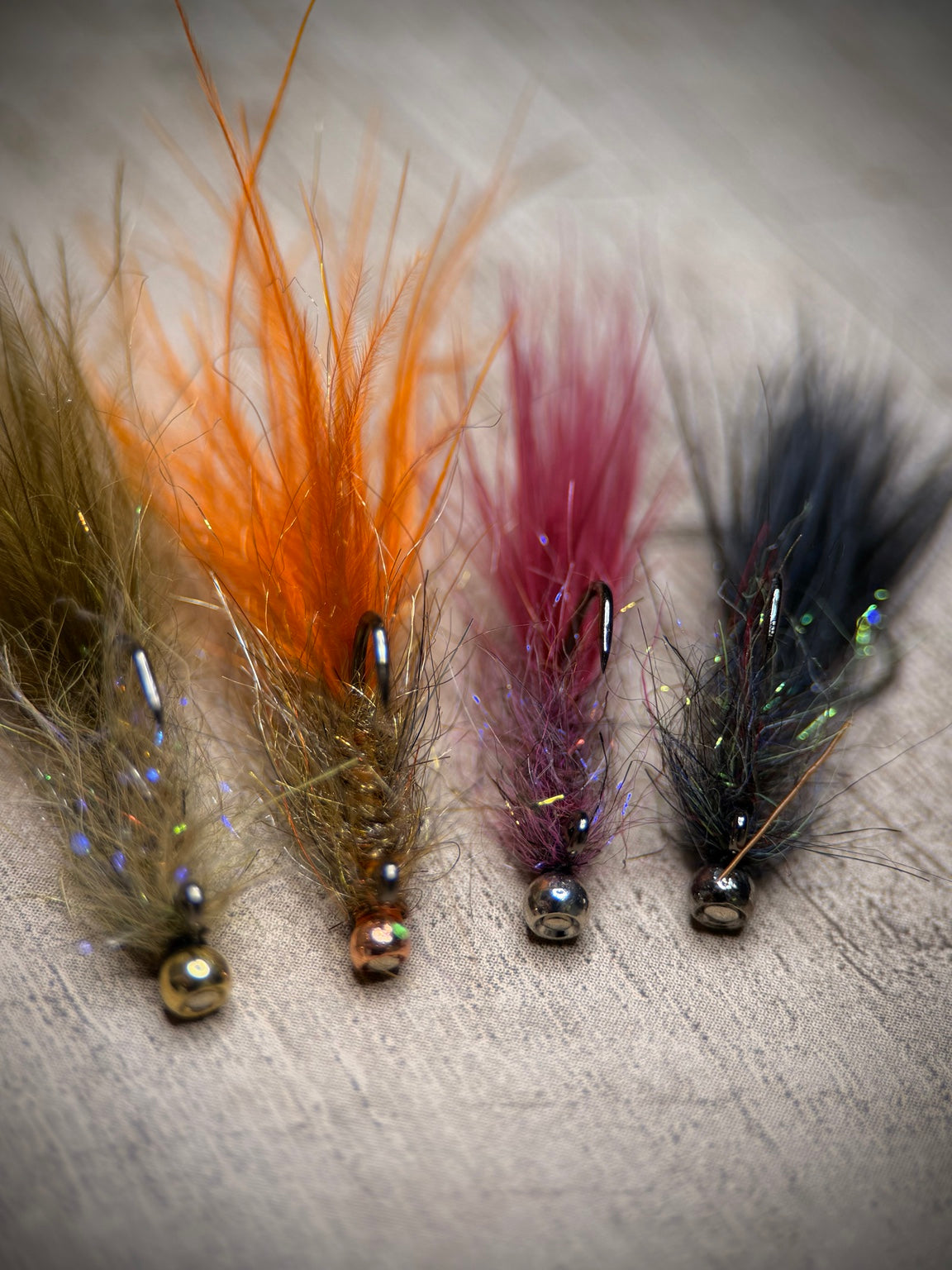Fly Cache balanced leech pack four colors